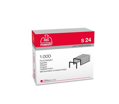 Punti - S24 - 23/24 - acciaio - metallo - conf. 1000 pezzi - Romeo Maestri - 1005420 - 18005231182067 - DMwebShop