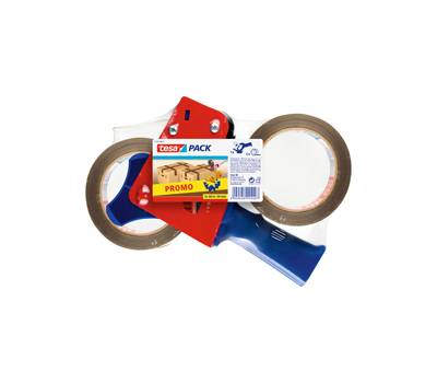 Tendinastro Dispenser 57455 - per nastri fino a 5 cm - 2 rotoli di nastro color avana 5 cm x 66 mt - inclusi - Tesa - 57455-00001-02 - 4042448094407 - DMwebShop