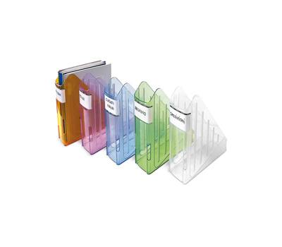 Portariviste Classic - 29,5 x 27 cm - dorso 7,5 cm - azzurro trasparente - Arda - TR4118BL - 8003438341150 - DMwebShop