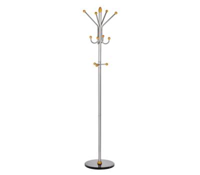 Appendiabiti - 11 pomelli - 185 x 40 cm - argento - Alco - U702804 - 4007735028046 - DMwebShop