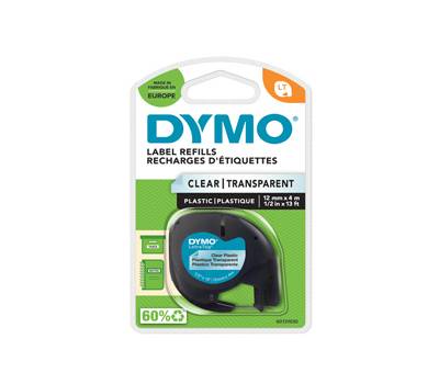 Nastro Letratag 122670 - 12 mm x 4mt - plastica - trasparente - Dymo - S0721530 - 5411313122672 - DMwebShop