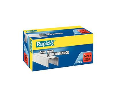 Punti Super Strong - 24-8+ - acciaio zincato metallo - conf. 5000 pezzi - Rapid - 24860100 - 7313468601003 - DMwebShop