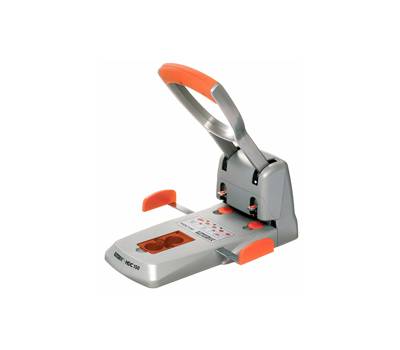 Perforatore HDC150 - massimo 150 fogli - 2 fori - passo 8 cm - grigio-arancio - Rapid - 23000600 - 7313460006004 - DMwebShop