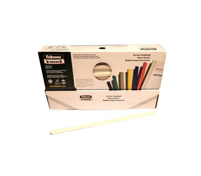 Dorsetti triangolari per rilegatura - 11 mm - bianco - scatola 30 pezzi - Fellowes - D111BI - 8015687018660 - DMwebShop