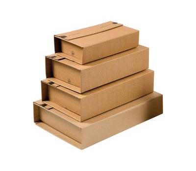 Scatola postale CP 020 - fustellata - formato A5+ - 25,1 x 16,5 x 6 cm - cartone microonda - avana - conf. 20 pezzi - Colompac - CP20.04 - 4033657030409 - DMwebShop