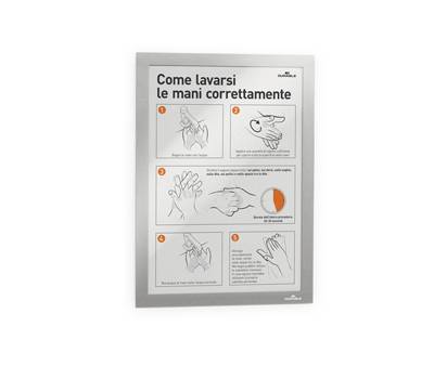 Cornice espositiva Duraframe - A3 - 29,7 x 42 cm - silver - conf. 2 pezzi - Durable - 4873-23 - 4005546404905 - DMwebShop
