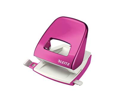 Perforatore 5008 New NeXXt WOW - passo 8 cm - massimo 30 fogli - 2 fori - fucsia metallizzato - Leitz - 50081223 - 4002432395958 - DMwebShop