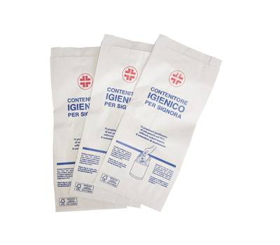 Sacchetti igienici - 28 x 12 cm - bianco - scatola 200 pezzi - conf. 5 pezzi - Mar Plast - A99942FSC - 8020090098802 - DMwebShop