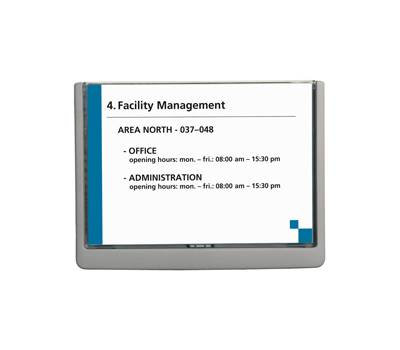 Targa per porte-pareti Click Sign - 21 x 14,9 cm - A5 - Durable - 4866-37 - 4005546405483 - DMwebShop