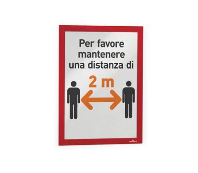 Cornice espositiva Duraframe - A4 - 21 x 29,7 cm - rosso - conf. 2 pezzi - Durable - 4872-03 - 71564CNF01 - DMwebShop
