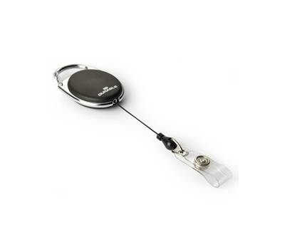 Chiocciola YO-YO con filo retrattile Nero per portabadge - conf. 10 pezzi - Durable - 8324-01 - 4005546806105 - DMwebShop