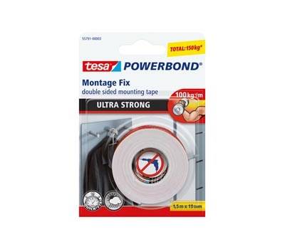 Nastro biadesivo Powerbond Ultra Strong - 19 mm x 1,5 mt - bianco - Tesa - 55791-00002-04 - 4042448217363 - DMwebShop