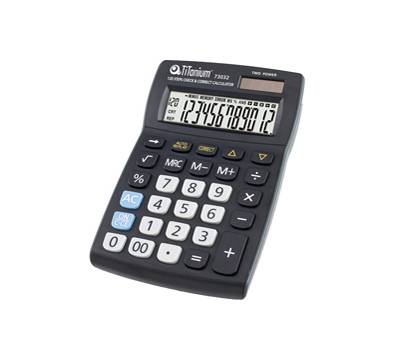 Calcolatrice da tavolo - 73032 - 12 cifre - nero - Titanium - CD2695-12RP - 8025133026743 - DMwebShop