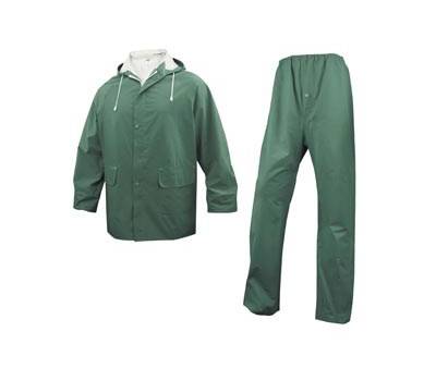 Completo impermeabile EN304 - giacca + pantalone - poliestere-PVC - taglia XL - verde - Deltaplus - EN304VEXG2 - 3295249128319 - DMwebShop