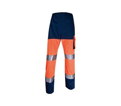 Pantalone alta visibilita' PHPA2 - sargia-poliestere-cotone - taglia L - arancio fluo - Deltaplus - PHPA2OMGT - 3295249215521 - DMwebShop
