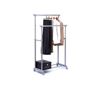 Stender appendiabiti AC9002 - 90 cm - doppio grigio-cromo - Serena Group - AC9002GR - 8032937534343 - DMwebShop