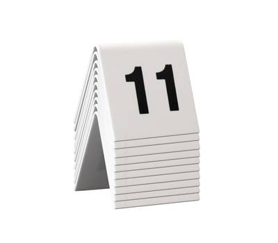 Numeri per tavoli - set da 11 a 20 - Securit - TN-11-20-WT - 8718226498120 - DMwebShop