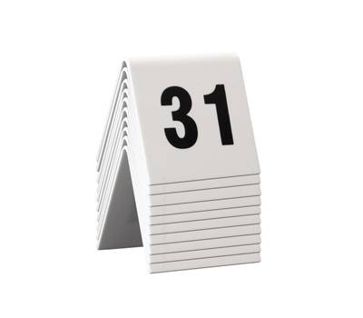 Numeri per tavoli - set da 31 a 40 - Securit - TN-31-40-WT - 8718226498144 - DMwebShop