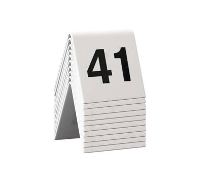 Numeri per tavoli - set da 41 a 50 - Securit - TN-41-50-WT - 8718226498151 - DMwebShop