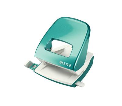 Perforatore 5008 New NeXXt WOW - passo 8 cm - massimo 30 fogli - 2 fori - acqua marina metallizzato - Leitz - 50082251 - 4002432103041 - DMwebShop