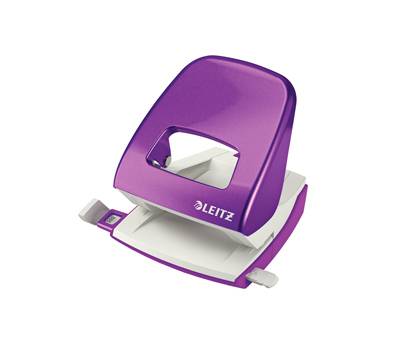 Perforatore 5008 New NeXXt WOW - passo 8 cm - massimo 30 fogli - 2 fori - viola metallizzato - Leitz - 50081262 - 4002432103058 - DMwebShop