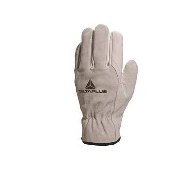 Guanti da lavoro FCN29 - palmo in pelle fiore di bovino - dorso in crosta di bovino - taglia 09 - bianco - conf. 12 pezzi - Deltaplus - FCN2909 - 3295249028879 - DMwebShop