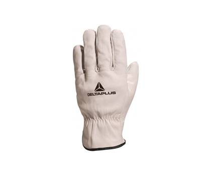 Guanti da lavoro FBN49 - pelle pieno fiore di bovino - taglia 09 - bianco - conf. 12 pezzi - Deltaplus - FBN4909 - 3295249018009 - DMwebShop