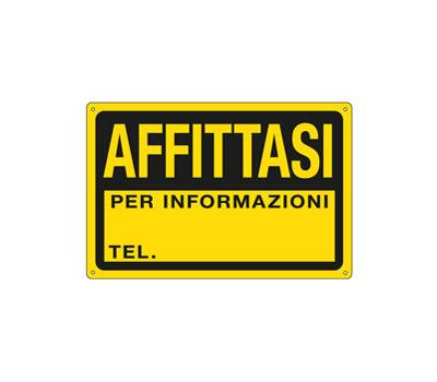 Cartello segnalatore - 30 x 20 cm - AFFITTASI - PPL - Cartelli Segnalatori - 3345P - 8769273345127 - DMwebShop