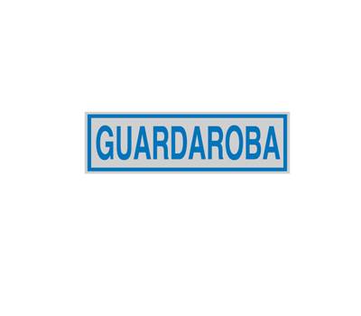 Targhetta adesiva - GUARDAROBA - 16,5 x 5 cm - conf. 10 pezzi - Cartelli Segnalatori - 96667 - 8771839666744 - DMwebShop