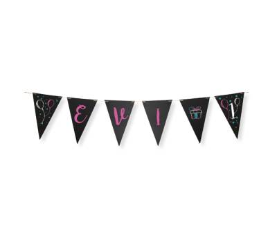 Festone lavagna - lunghezza 4 mt - nero - Securit - FB-FLAG - 8719075283691 - DMwebShop