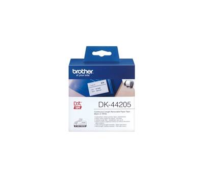 Nastro adesivo - nero-bianco - 62 mm x 30,48 mt - DK44205 - Brother - DK-44205 - 4977766635127 - DMwebShop