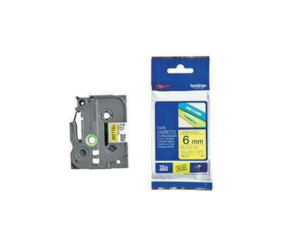 Nastro - nero-giallo - TZE661 - 6 mm x 8 mt - Brother - TZE611 - 4977766686624 - DMwebShop