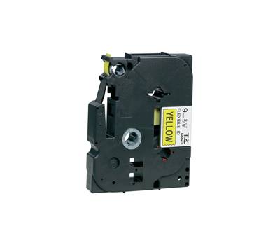 Nastro laminato flessibile - nero-giallo - TZEFX2621 - 9 mm x 8 mt - Brother - TZeFX621 - 4977766693233 - DMwebShop