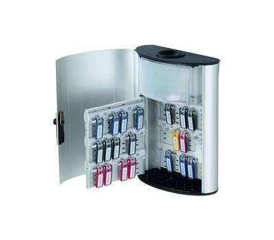 Cassetta portachiavi da parete Key Box Plus 30,2x40x11 - 8 cm 54 posti grigio - 10435