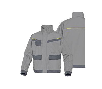 Giacca da lavoro Mach 2 Corporate tela poliestere cotone taglia L grigio chiaro grigio scuro Deltaplus MCVE2GRGT - 11114