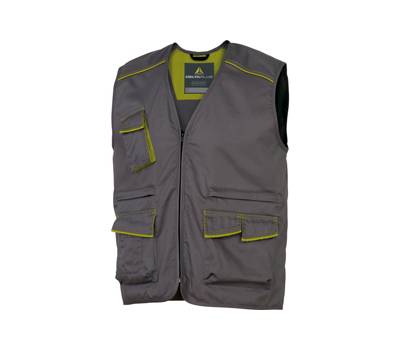 Gilet da lavoro PanostyleR M6GIL sargia poliestere cotone taglia L grigio verde Deltaplus M6GILGRGT - 11151