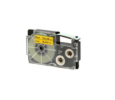 Nastro 9 mm x 8 mt nero giallo - 10940