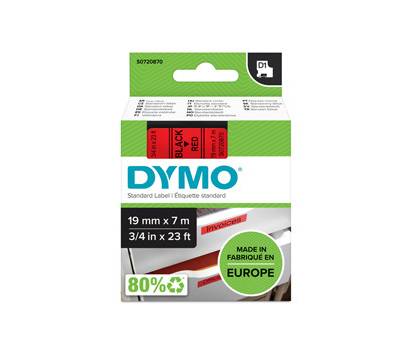 Nastro D1 standard 458070,19 mm x 7 mt PL nero rosso - 10921