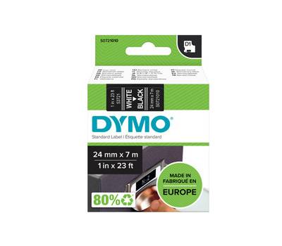 Nastro D1 standard 537210,24 mm x 7 mt PL bianco nero - 10934