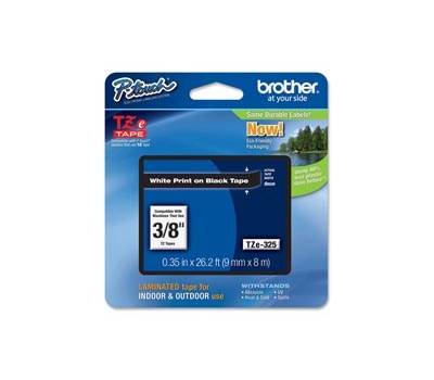 Nastro bianco nero 9mm x 8mt - 10798