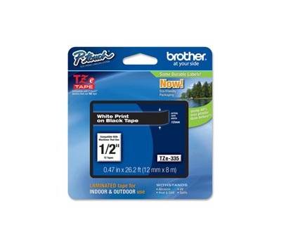 Nastro bianco nero TZE335,12 mm x 8mt - 10800 Nastro bianco nero TZE335,12 mm x 8mt - 10800