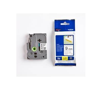 Nastro con adesivo resistente nero bianco TZES221,9mm x 8mt - 10829