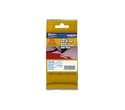 Nastro in tessuto stirabile blu bianco TZEFA3,12 mm x 3 mt Brother TZE FA3 - 10847