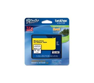Nastro nero giallo TZE661,36 mm x 8mt - 10841