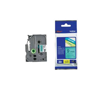 Nastro nero verde 9 mm x 8 mt Brother TZE721 - 10849