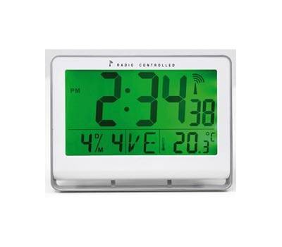 Orologio digitale LCD 20 x 15 x 3 cm bianco - 10037