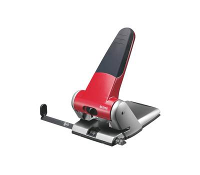Perforatore 5180 passo 8 cm max 65 fogli 2 fori rosso - 10412