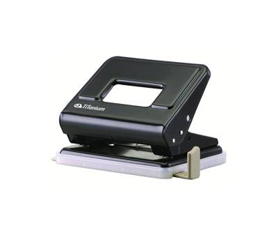 Perforatore in metallo 2 fori passo 8 cm nero Titanium TI2051N - 10408 Perforatore in metallo 2 fori passo 8 cm nero Titanium TI2051N - 10408