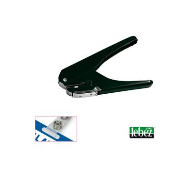 Perforatore per badge foro 15 x 4 mm nero - 10418