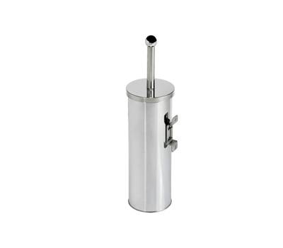 Portascopino WC Basic da muro acciaio inox diametro 9,8 cm altezza 38 cm silver Medial 101802 - 9251 Portascopino WC Basic da muro acciaio inox diametro 9,8 cm altezza 38 cm silver Medial 101802 - 9251